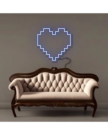 Pixel Heart Led Neon Signs