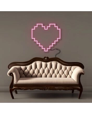 Pixel Heart Led Neon Signs