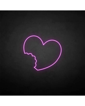 &#39;The imperfect love&#39; neon sign