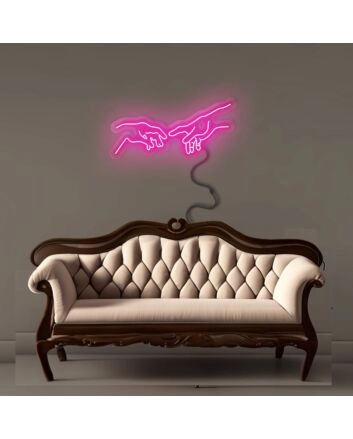 The Creation of Adam Neon Signs