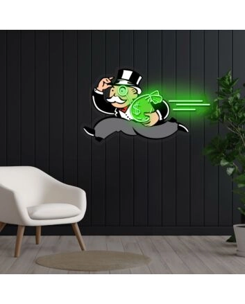 Robber Baron Neon X Acrylic Artwork