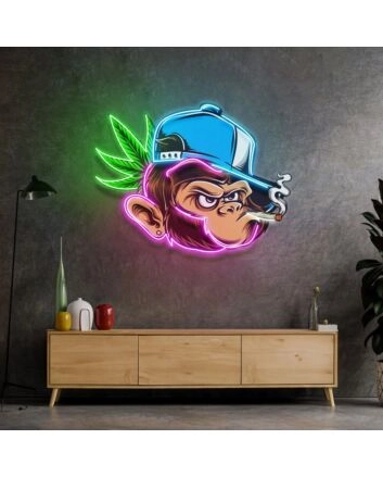 Naughty Monkey Led Neon Sign Light Pop Art