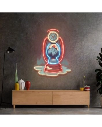 Vintage Lantern Led Neon Sign Light Pop Art