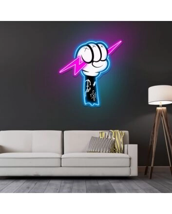 Thunder Fight Neon Sign X Acrylic Artwork