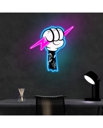 Thunder Fight Neon Sign X Acrylic Artwork