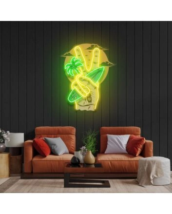The Beach Led Neon Acrylic Artwork
