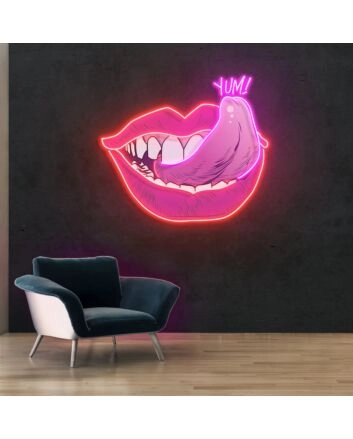 Taste Of Your Lips Led Neon Acrylic Artwork