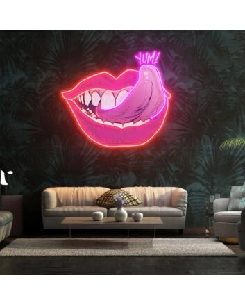 Taste Of Your Lips Led Neon Acrylic Artwork