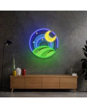 Starry Night Led Neon Sign Light Pop Art