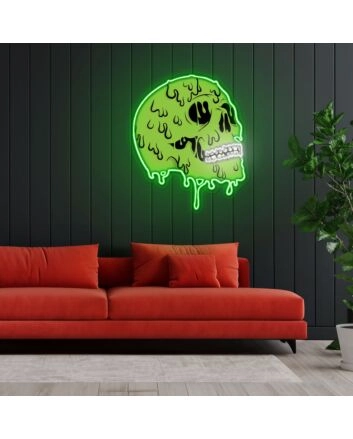 Skull Zombie Neon Sign X Acrylic Artwork