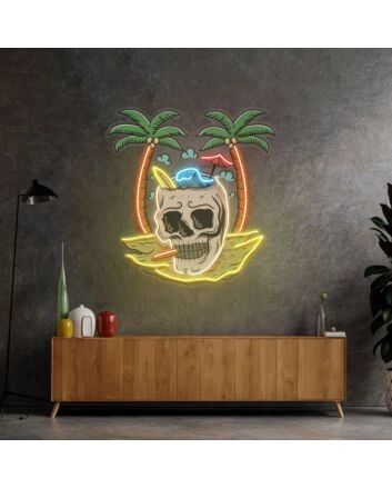 Skull Island Led Neon Sign Light Pop Art
