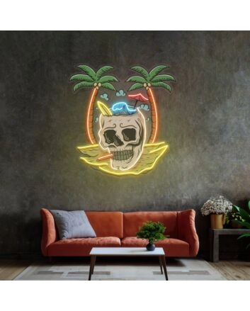 Skull Island Led Neon Sign Light Pop Art
