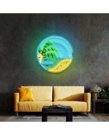 Sandy Beach Led Neon Sign Light Pop Art