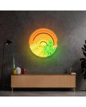 Sahara Desert Sunset Led Neon Sign Light Pop Art