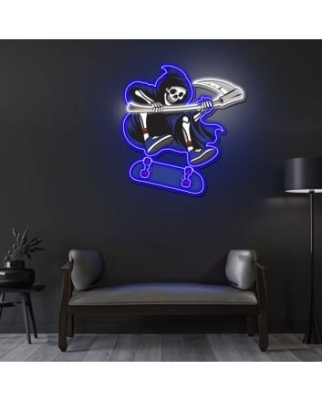 Reapers Neon Sign X Acrylic Artwork