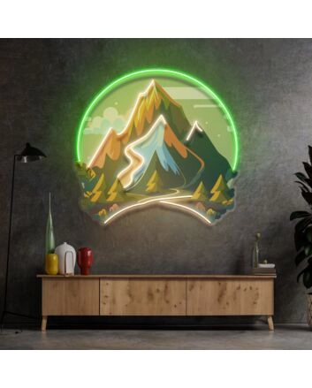 Moutain Landscape Led Neon Sign Light Pop Art