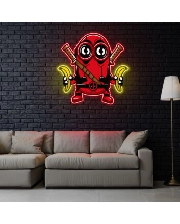 Minibanana Neon Sign X Acrylic Artwork