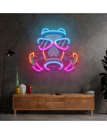 Mask Led Neon Sign Light Pop Art