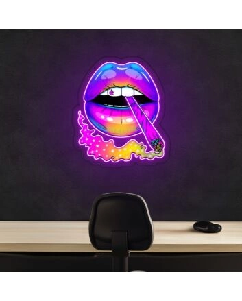 Magic Lip Neon Sign X Acrylic Artwork