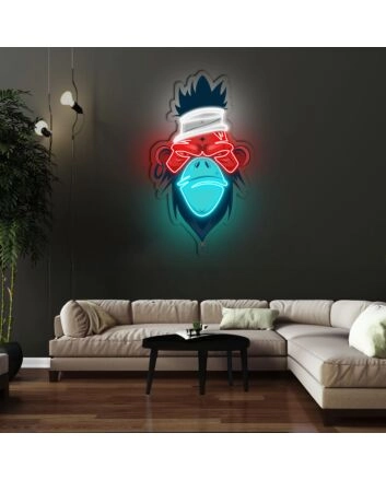 Mad Monkey Neon X Acrylic Artwork