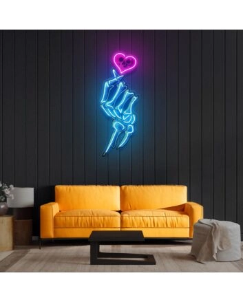 Love Hands Led Neon Acrylic Artwork