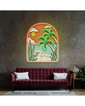 Hot Beach Led Neon Sign Light Pop Art