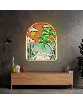 Hot Beach Led Neon Sign Light Pop Art