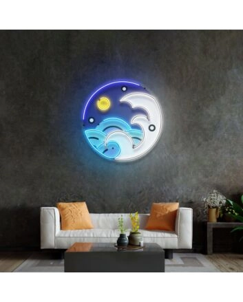 Fantastic Night Sky Led Neon Sign Light Pop Art