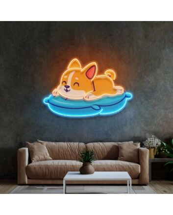 Cute Cat Chilling Led Neon Sign Light Pop Art