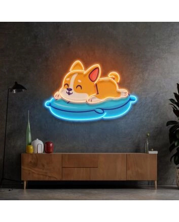 Cute Cat Chilling Led Neon Sign Light Pop Art