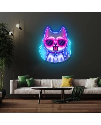 Cool Husky Dog Neon Sign X Acrylic Artwork