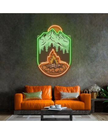 Campfire Led Neon Sign Light Pop Art