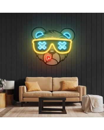 Bear Led Neon Acrylic Artwork