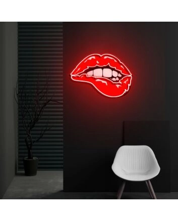 Taste Of Your Lips Neon X Acrylic Artwork