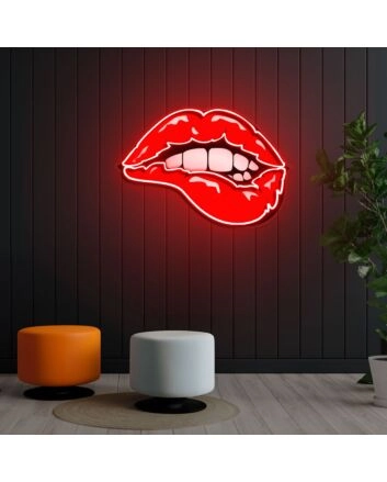 Taste Of Your Lips Neon X Acrylic Artwork