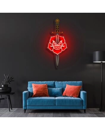 Love Hurts Neon X Acrylic Artwork