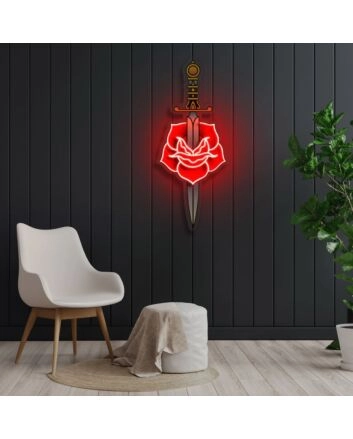 Love Hurts Neon X Acrylic Artwork