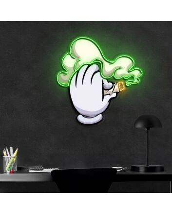 Blaze It Neon X Acrylic Artwork