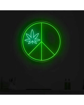 High Life Glow Leaf Neon Sign