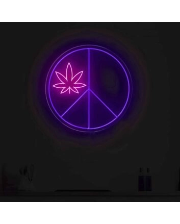 High Life Glow Leaf Neon Sign