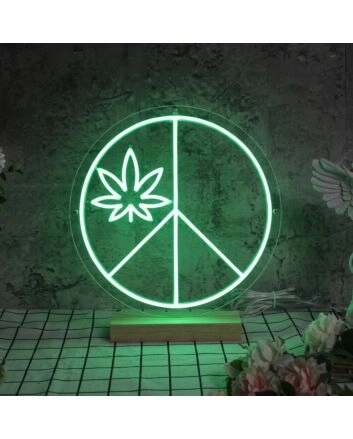 High Life Glow Leaf Neon Sign