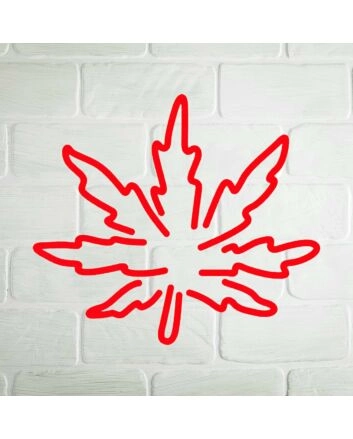 Stoner&#039;s Delight Leaf Neon Sign