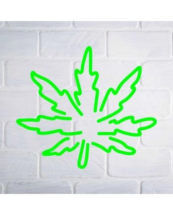 Stoner's Delight Leaf Neon Sign