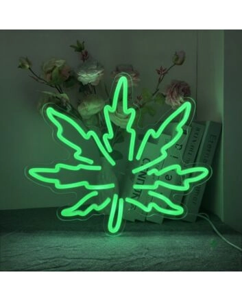 Stoner's Delight Leaf Neon Sign