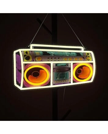 Retro Boombox Led Neon Sign Light Pop Art