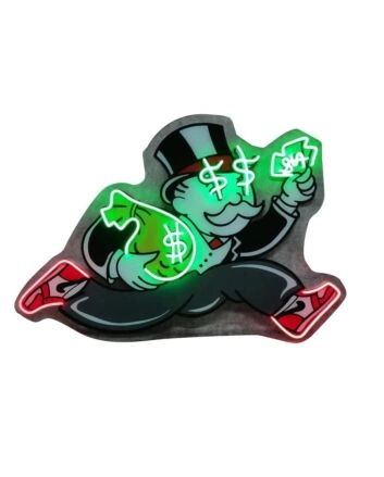 Money Hugger Led Neon Sign Light Pop Art