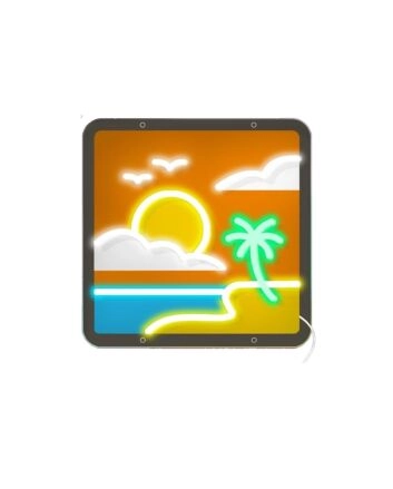 Beachside Bliss Led Neon Sign Light Pop Art