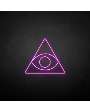 Triangle&amp;Eye&#39; neon sign