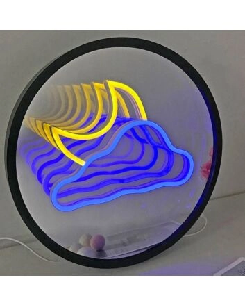 Dreamy Cloud and Moon 3D Mirror Effect