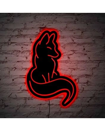 Well Behaved Cat Neon Black Backsplash